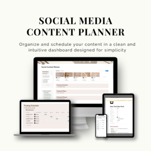 Notion Social Media Content Planner